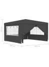 Professional Party Tent with Side Walls 4x4 m Anthracite 90 g/m?
