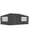 Professional Party Tent with Side Walls 4x6 m Anthracite 90 g/m?