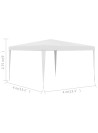 Party Tent 4x4 m White