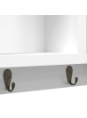 Key Cabinet White 40x8.5x20 cm Engineered Wood&Steel