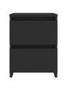 Bedside Cabinets 2 pcs Black 30x30x40 cm Engineered Wood