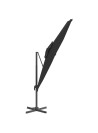 Double Top Cantilever Umbrella Black 400x300 cm