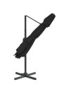 Double Top Cantilever Umbrella Black 400x300 cm