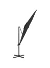 Cantilever Umbrella with Aluminium Pole Black 400x300 cm