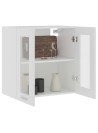 Hanging Glass Cabinet White 60x31x60 cm Engineered Wood