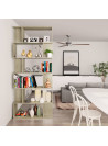 Book Cabinet/Room Divider Sonoma Oak 80x24x192 cm Engineered Wood