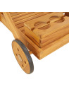 Tea Trolley 54x87x90 cm Solid Wood Acacia