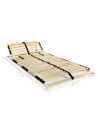 Slatted Bed Base with 28 Slats 7 Zones 90x200 cm