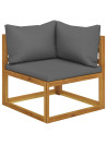 12 Piece Garden Lounge Set with Cushion Solid Acacia Wood