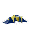 Camping Tent Polyester 9 Persons Blue-yellow