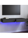 TV Cabinet with LED Lights Grey 120x35x15.5 cm