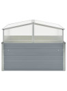 Greenhouse 100x100x85 cm Galvanised Steel Grey