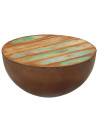 Bowl-shaped Coffee Table Ø50x24.5 cm Solid Wood Reclaimed