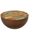 Bowl-shaped Coffee Table Ø50x24.5 cm Solid Wood Reclaimed