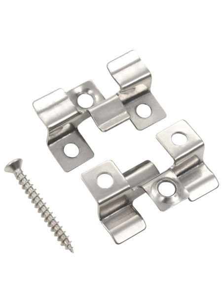 100 pcs Decking Clips with 200 Screws Stainless Steel