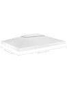 2-Tier Gazebo Top Cover 310 g/m² 4x3 m White