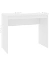 Desk White 90x40x72 cm Engineered Wood