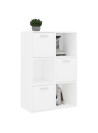 Storage Cabinet White 60x29.5x90 cm Engineered Wood