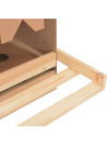 Chicken Laying Nest 3 Compartments 93x40x65 cm Solid Pine Wood