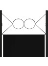 5-Panel Room Divider Black 200x180 cm
