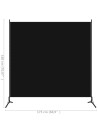 1-Panel Room Divider Black 175x180 cm