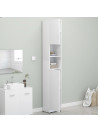Bathroom Cabinet White 32x25.5x190 cm Engineered Wood