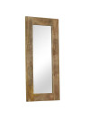 Mirror Solid Mango Wood 50x110 cm