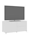 TV Cabinet White 80x34x36 cm Engineered Wood