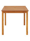 Garden Table 140x80x74 cm Solid Acacia Wood