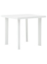 Garden Table White 80x75x72 cm Plastic