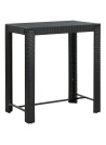 Garden Bar Table Black 100x60.5x110.5 cm Poly Rattan