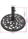 Umbrella Base Bronze 12 kg 48 cm Cast Iron