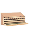 Chicken Laying Nest 5 Compartments 117x33x54 cm Solid Pine Wood