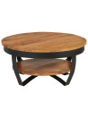 Coffee Table 65x65x32 cm Solid Acacia Wood