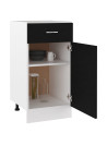 Drawer Bottom Cabinet Black 40x46x81.5 cm Engineered Wood