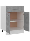 Drawer Bottom Cabinet Concrete Grey 60x46x81.5 cm Engineered Wood