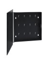 Key Box with Magnetic Board Black 35x35x5.5 cm