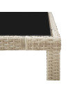 9 Piece Outdoor Dining Set with Cushions Poly Rattan Beige