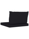Pallet Cushions 2 pcs Black Oxford Fabric