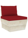 Pallet Cushions 2 pcs Wine Red Oxford Fabric