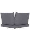 Pallet Cushions 3 pcs Anthracite Oxford Fabric
