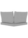 Pallet Cushions 3 pcs Grey Oxford Fabric