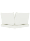 Pallet Cushions 3 pcs Cream White Oxford Fabric