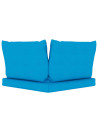 Pallet Cushions 3 pcs Light Blue Oxford Fabric