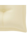 Garden Bench Cushion Cream White 200x50x7 cm Oxford Fabric