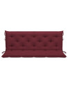 Garden Bench Cushions 2 pcs Wine Red 150x50x7cm Oxford Fabric