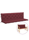 Garden Bench Cushions 2 pcs Wine Red 200x50x7cm Oxford Fabric