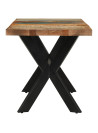 Dining Table 140x70x75 cm Solid Wood Reclaimed