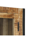 Highboard 100x40x175 cm Solid Rough Wood Mango