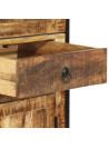 Highboard 100x40x175 cm Solid Rough Wood Mango